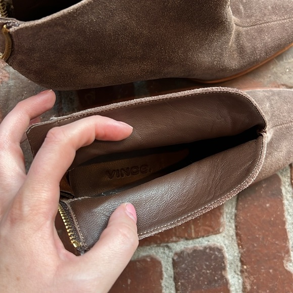 Vince Made in Italy Havana Notch Suede Ankle Boots - Picture 6 of 8